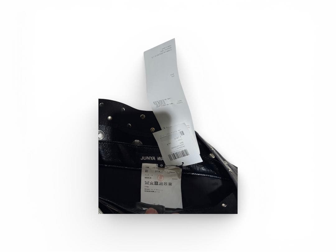 ジュンヤワタナベ JUNYAWATANABE ベルト スタッズ スカート レザー