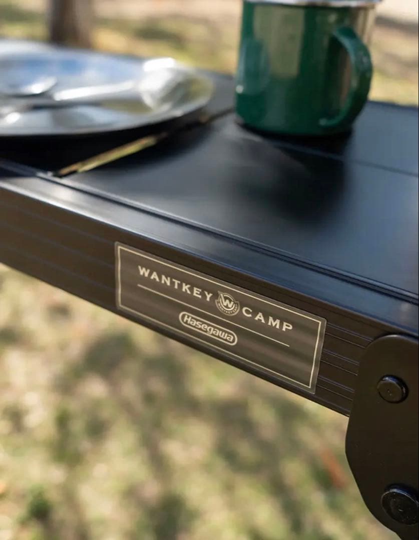 WANTKEY CAMP × HASEGAWA アルミグリルテーブル ケース付