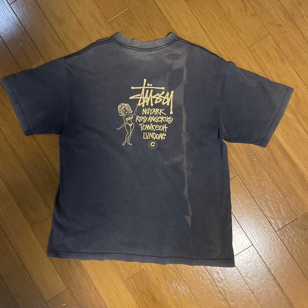 OLD STUSSY 80年台後期黒タグ 黒色 Lサイズ