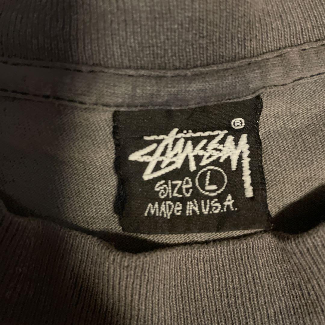 OLD STUSSY 80年台後期黒タグ 黒色 Lサイズ