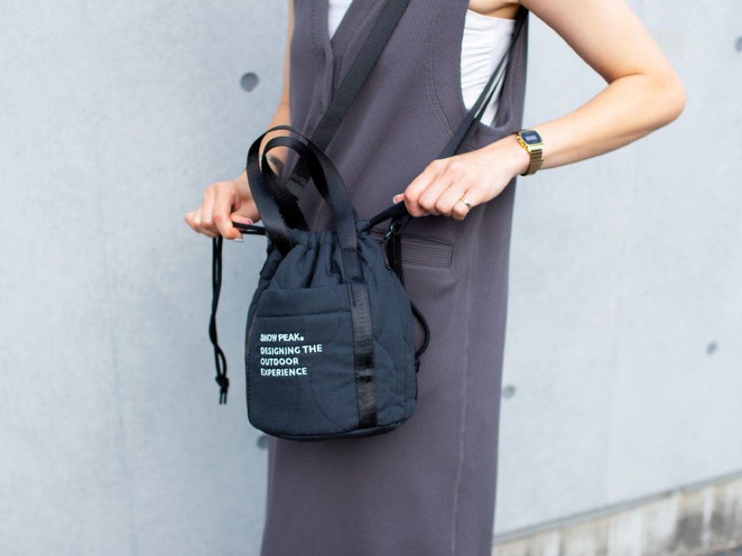 スノーピーク　Quilted Ripstop Pouch One BLACK
