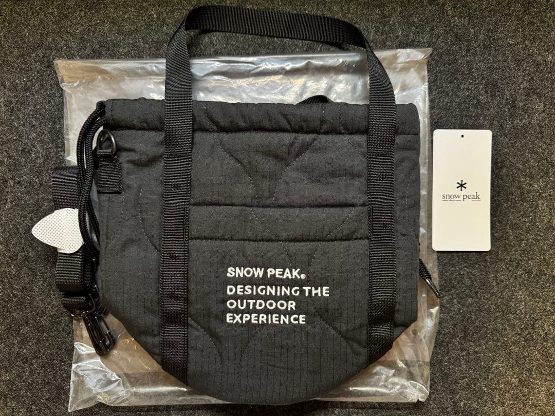 スノーピーク　Quilted Ripstop Pouch One BLACK