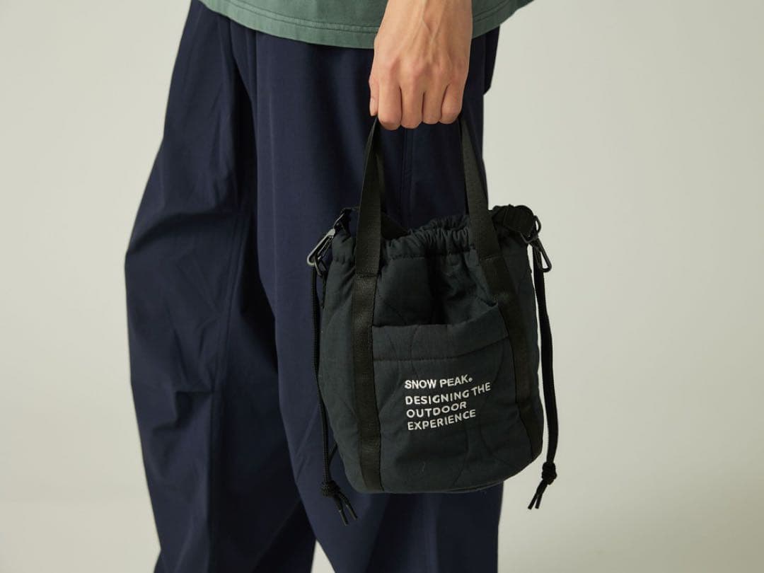 スノーピーク　Quilted Ripstop Pouch One BLACK