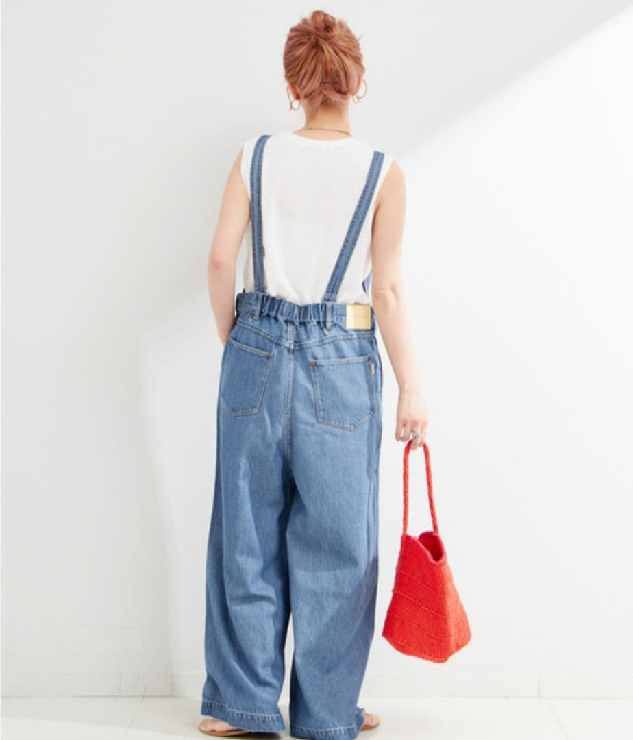 【未使用タグ付き】デニムサロペット