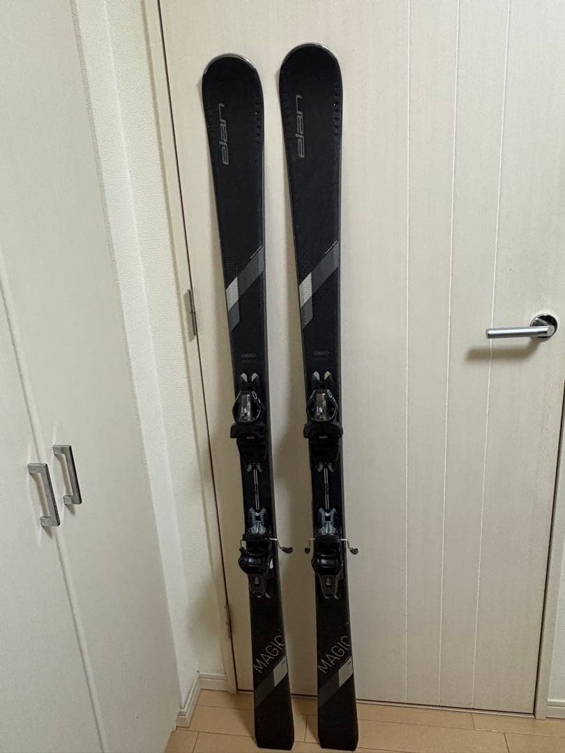 エラン ブラック スキー板 アルペンバインディング付き