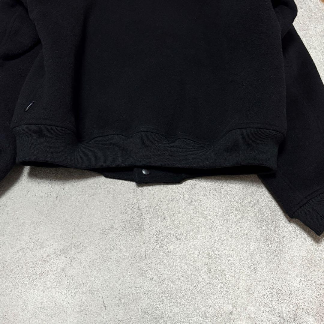 新品alound wool versity jacket スタジャンブラック　L