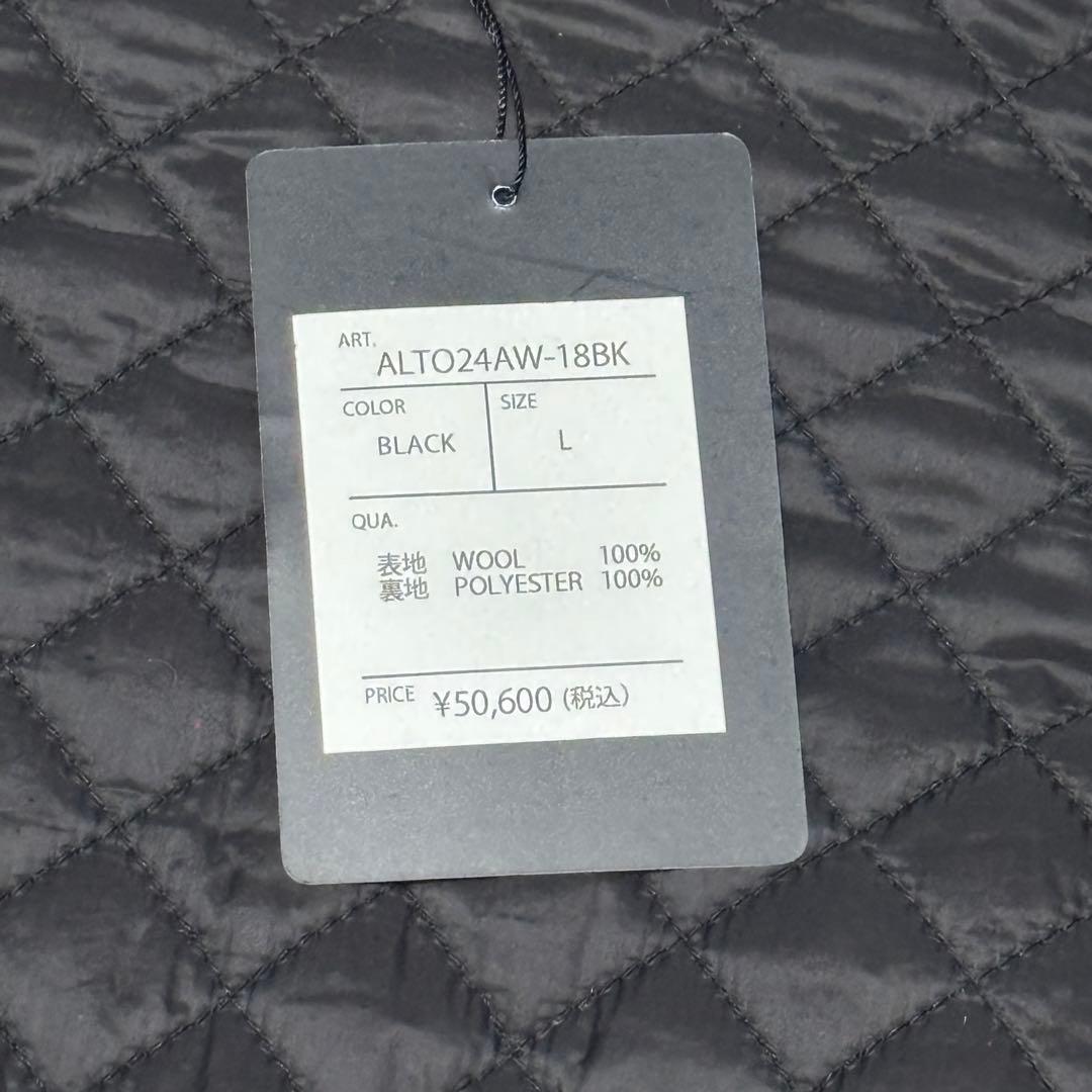 新品alound wool versity jacket スタジャンブラック　L