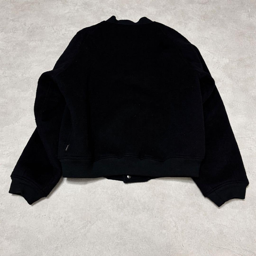 新品alound wool versity jacket スタジャンブラック　L