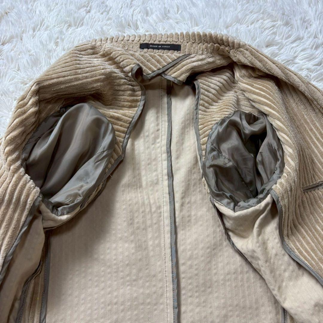 未使用級　タリアトーレ　太畝コーデュロイ　くるみボタン　テーラードジャケット