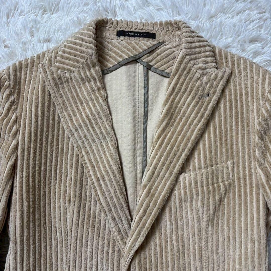 未使用級　タリアトーレ　太畝コーデュロイ　くるみボタン　テーラードジャケット