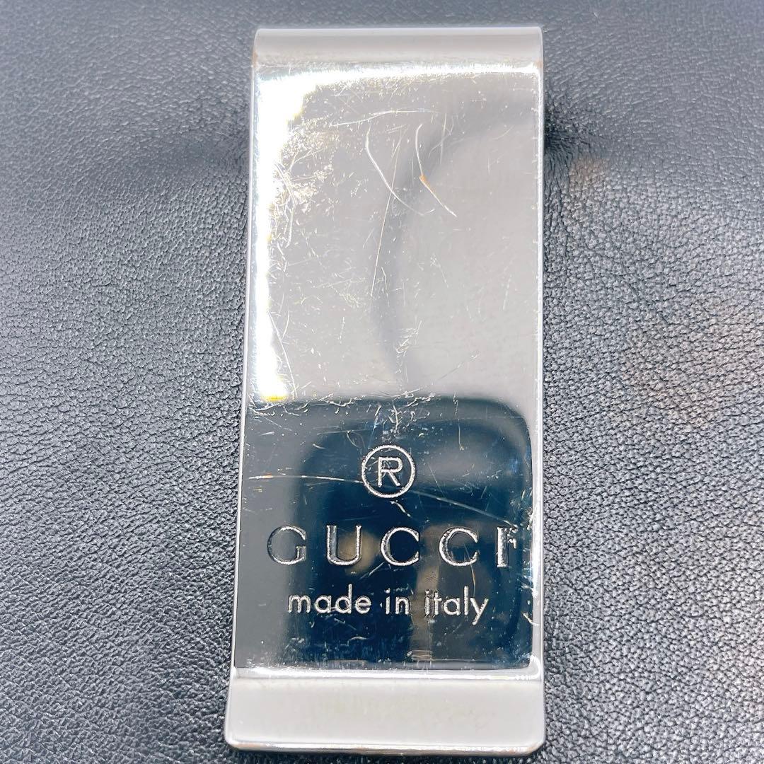 グッチ マネークリップ カードケース マイクロGG 黒　札入れ