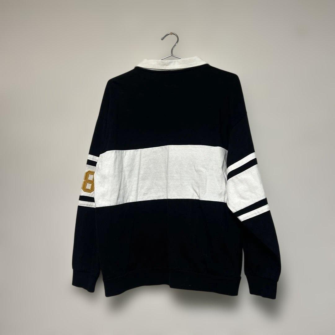 ★激レアデザイン★ fr2 ポロシャツ　色情兎 ラガーシャツ　長袖　黒　Mサイズ