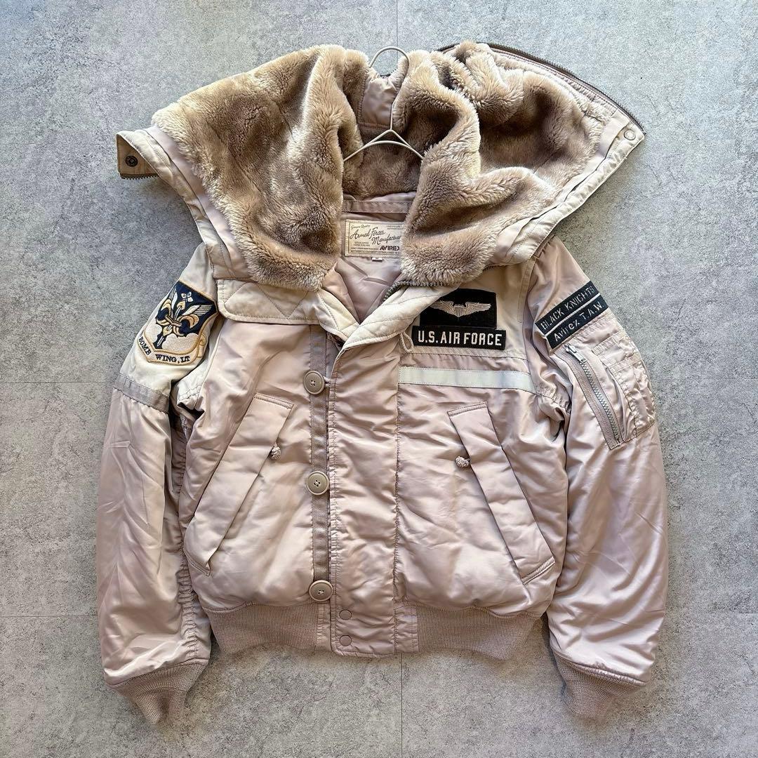 ジャケット・アウター AVIREX B-15 Bomber Jacket Black Knights
