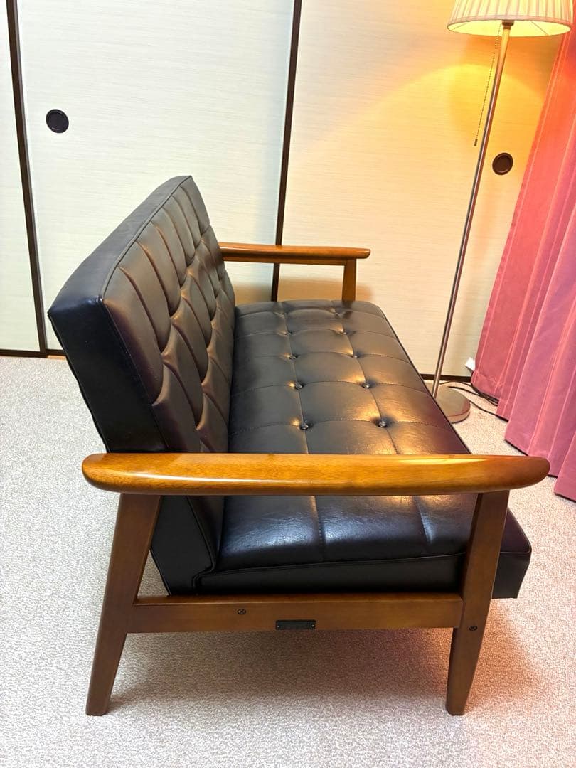 カリモク60 Kチェア 2シーター スタンダードブラック