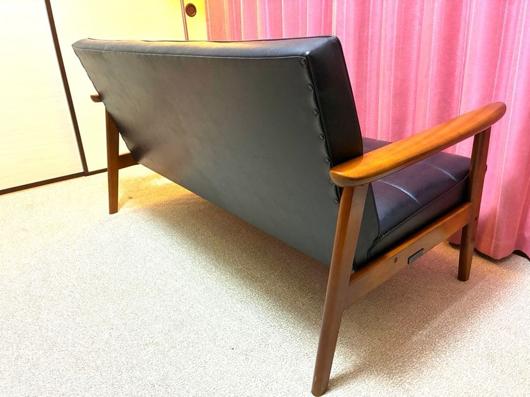 カリモク60 Kチェア 2シーター スタンダードブラック