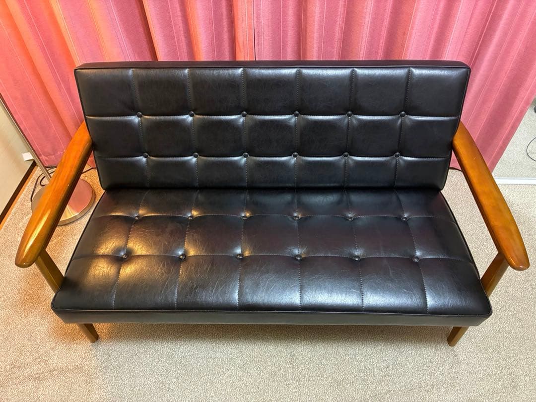 カリモク60 Kチェア 2シーター スタンダードブラック