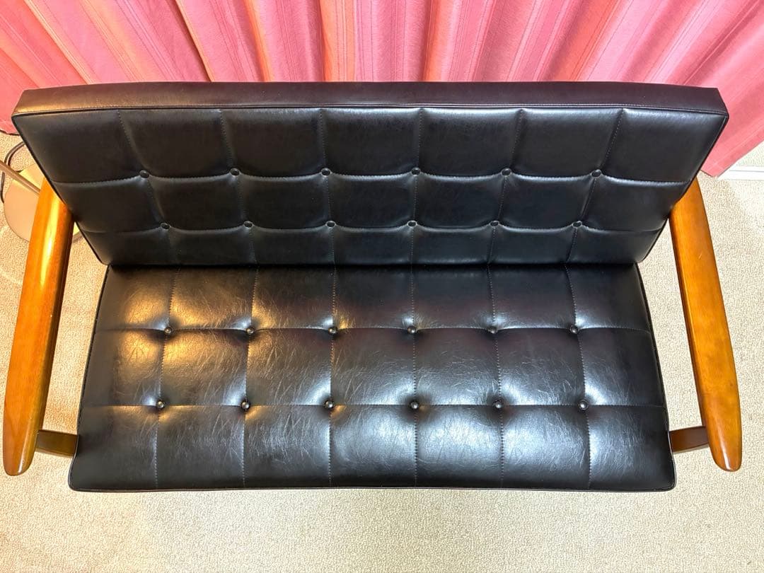 カリモク60 Kチェア 2シーター スタンダードブラック