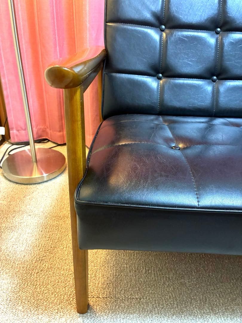 カリモク60 Kチェア 2シーター スタンダードブラック