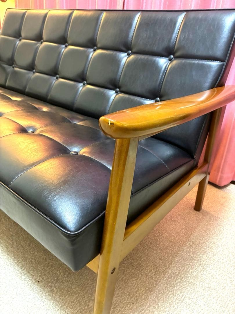 カリモク60 Kチェア 2シーター スタンダードブラック