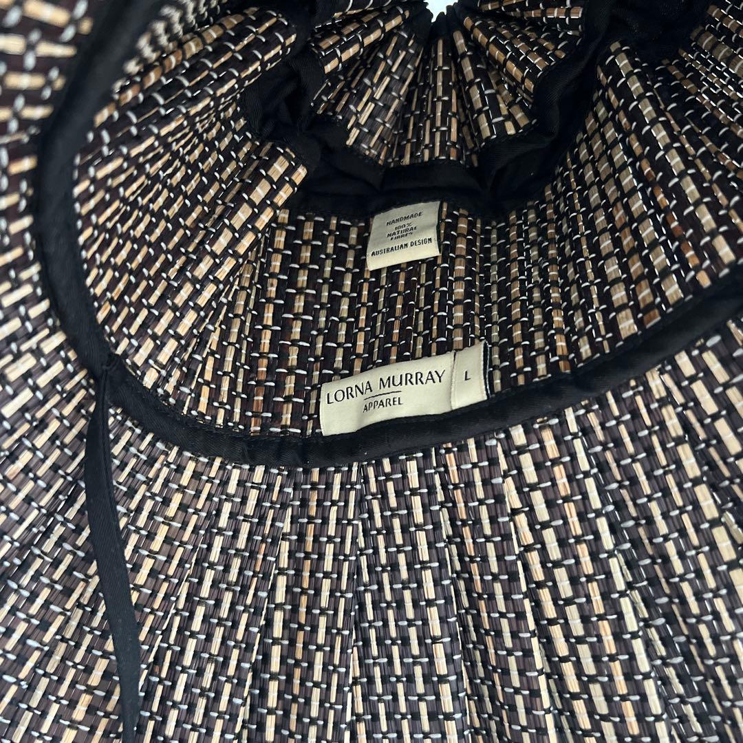 LORNA MURRAY 麦わら帽子　カプリハット　大人L ローナマーレイ