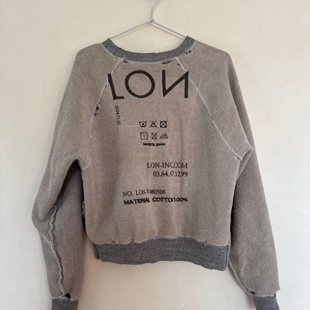 LON TWO SIDE SWEATSHIRT #03 グレー