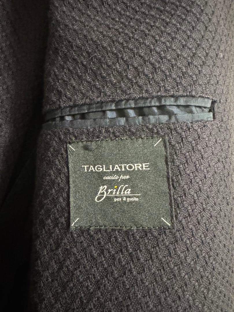 タリアトーレ　46 ネイビー　ダブル　ジャケット　紺ブレ　秋冬