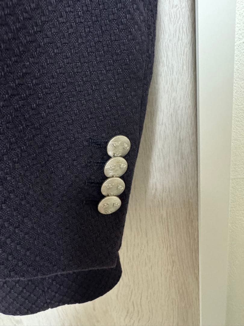 タリアトーレ　46 ネイビー　ダブル　ジャケット　紺ブレ　秋冬