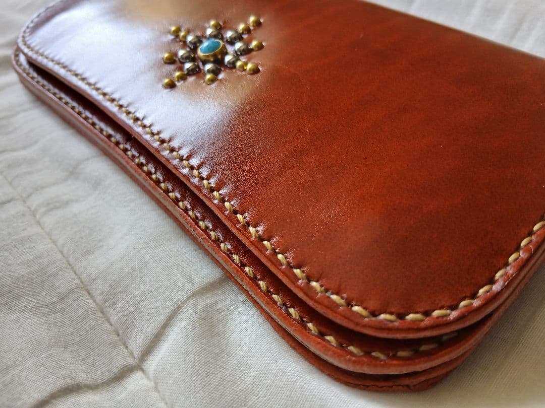 まるイタリアンレザー トラッカーウォレット ルガド 長財布 ハンドメイド