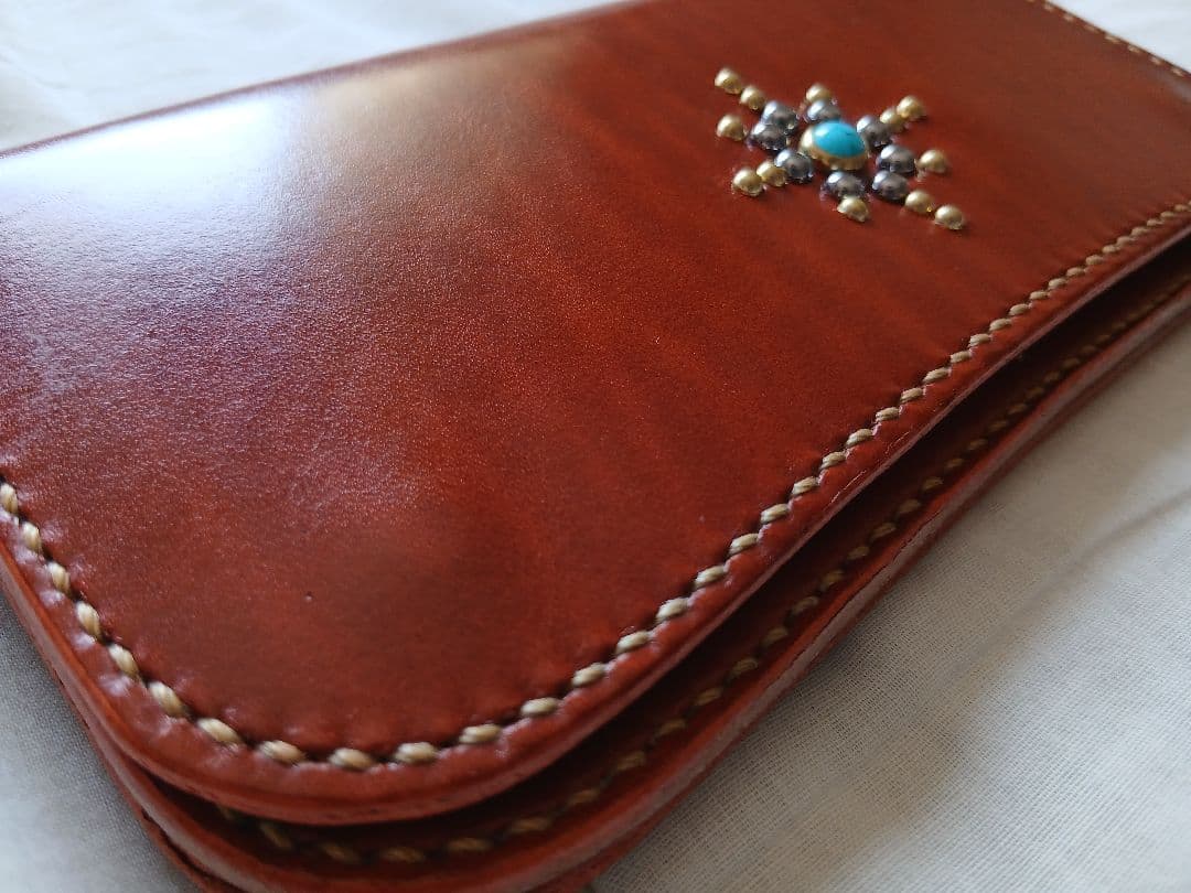 まるイタリアンレザー トラッカーウォレット ルガド 長財布 ハンドメイド