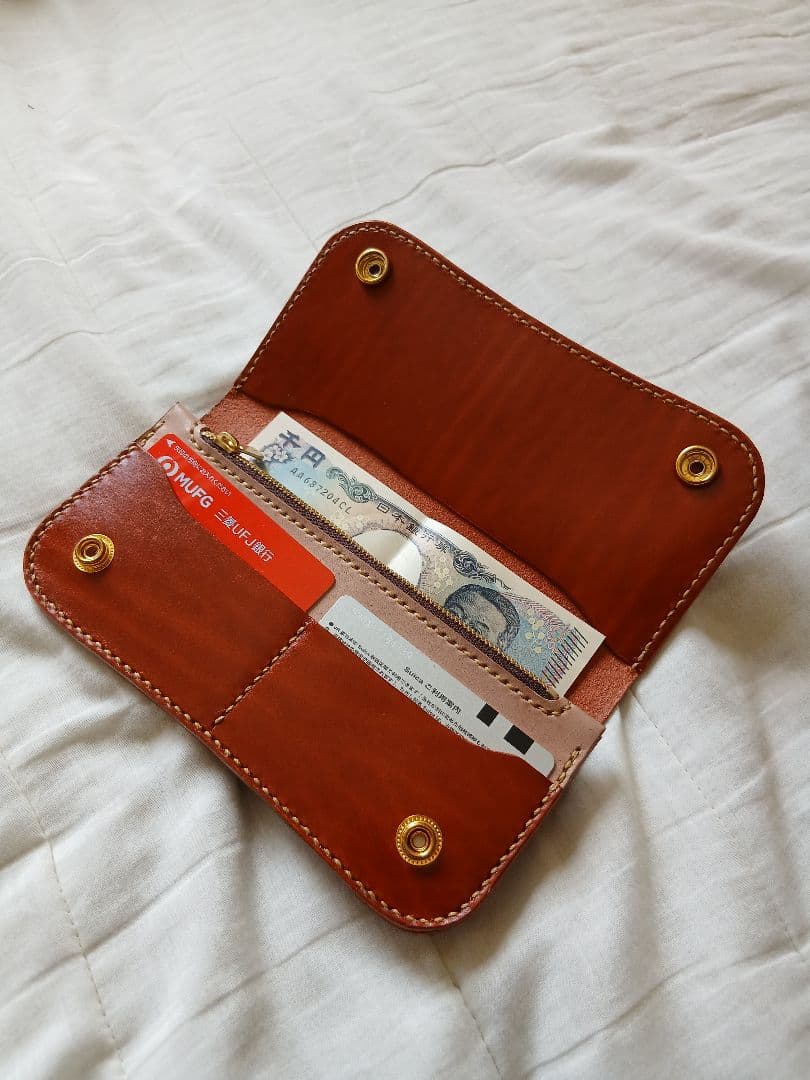 まるイタリアンレザー トラッカーウォレット ルガド 長財布 ハンドメイド