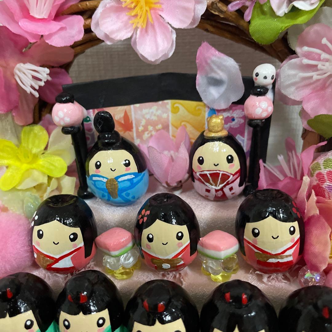 【一点もの】ひな☆ひな祭りの飾り