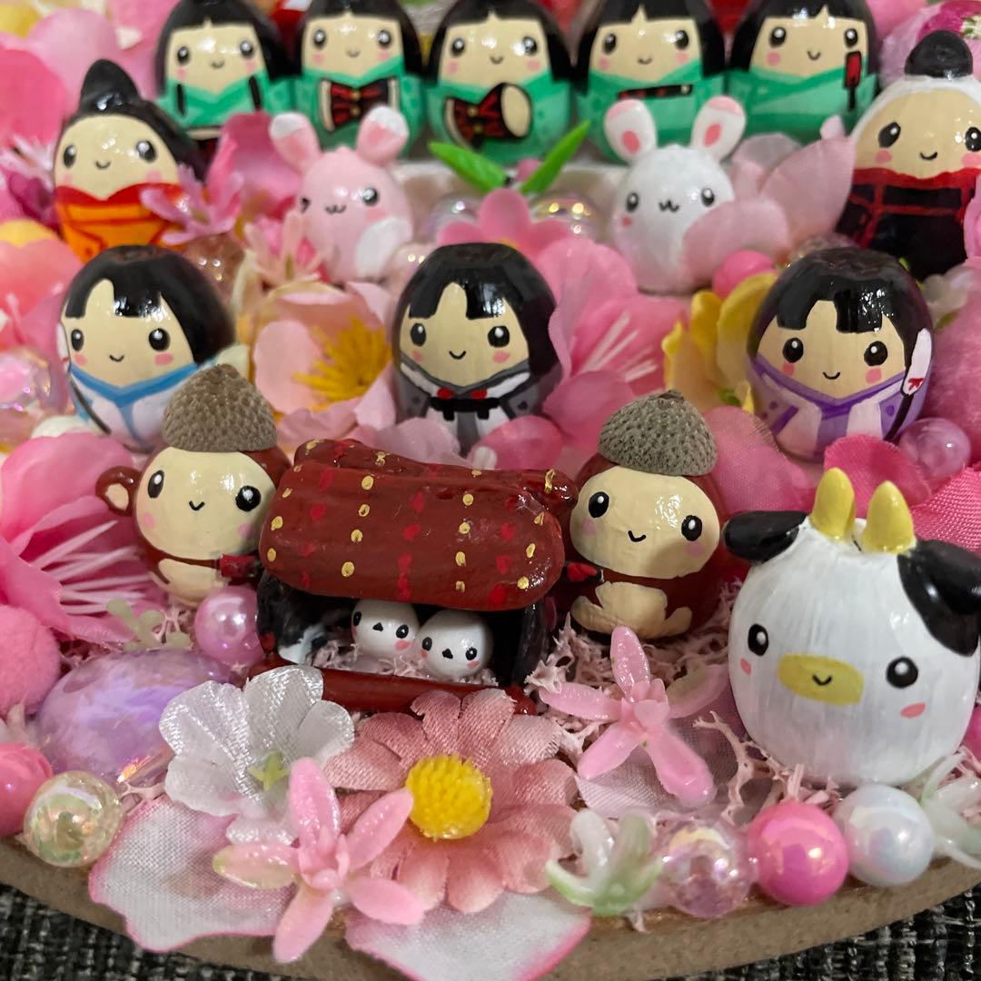 【一点もの】ひな☆ひな祭りの飾り