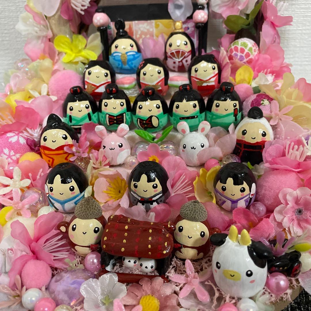 【一点もの】ひな☆ひな祭りの飾り