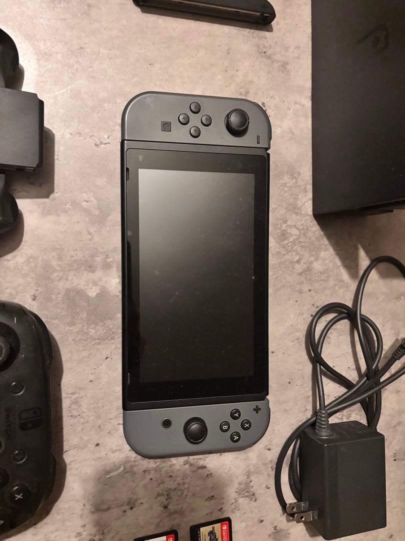 Nintendo Switch 本体 グレー プロコントローラー、ソフト付き