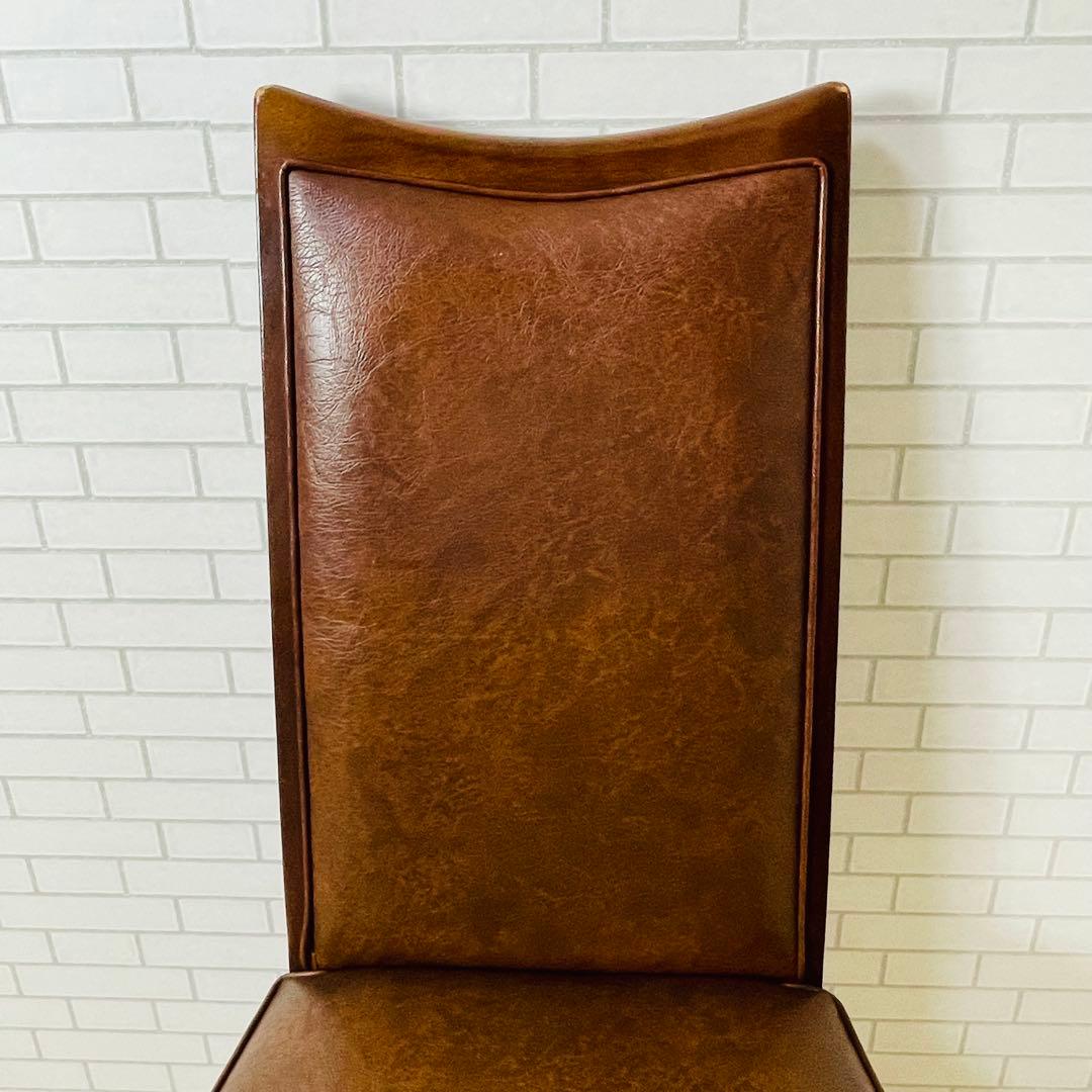 maruni マル二木工 ブラウン ダイニングチェア 鋲打ち 貴族 ベルサイユ