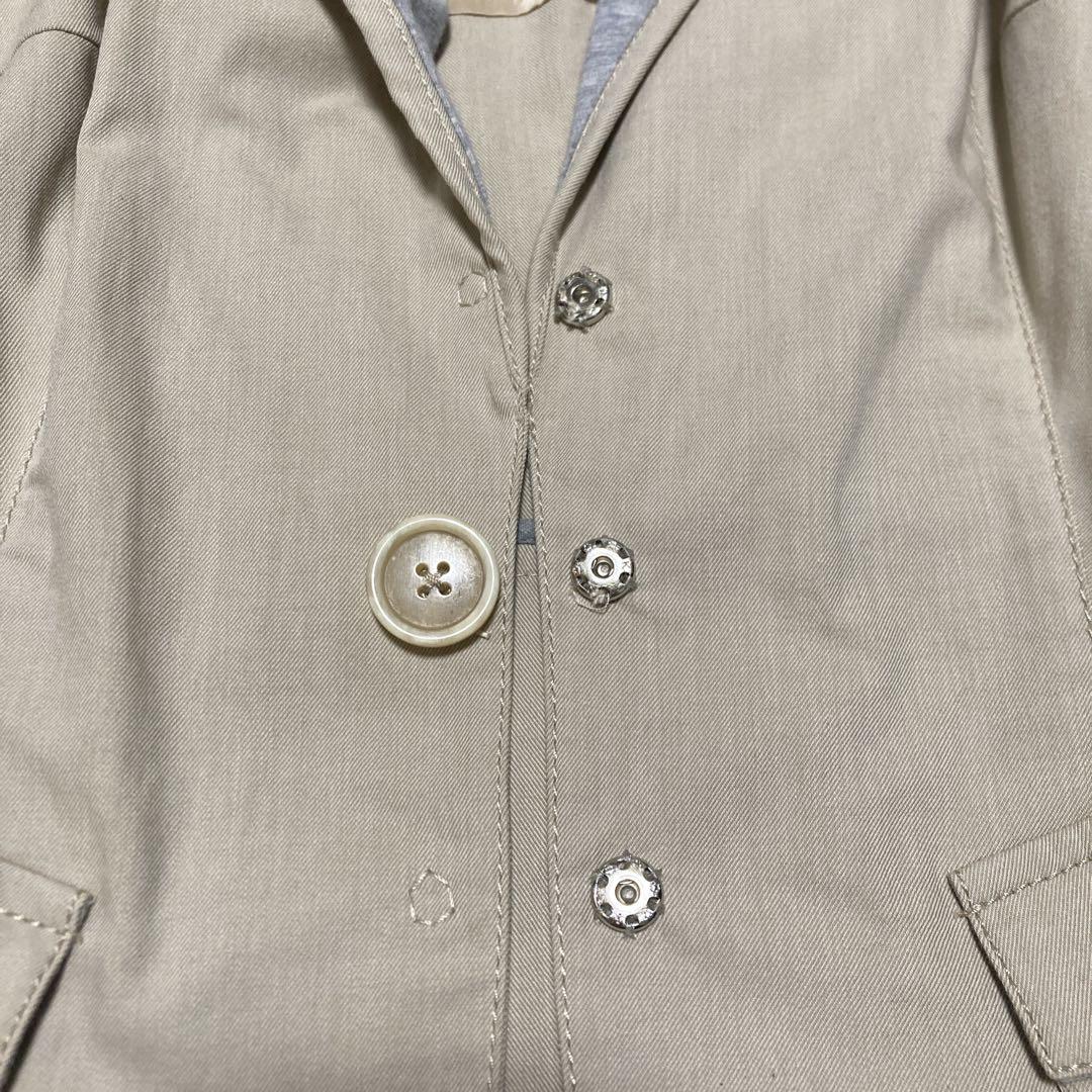 美品✨ブルネロクチネリ　ラペル切り替え　テーラードジャケット　ベージュ　S