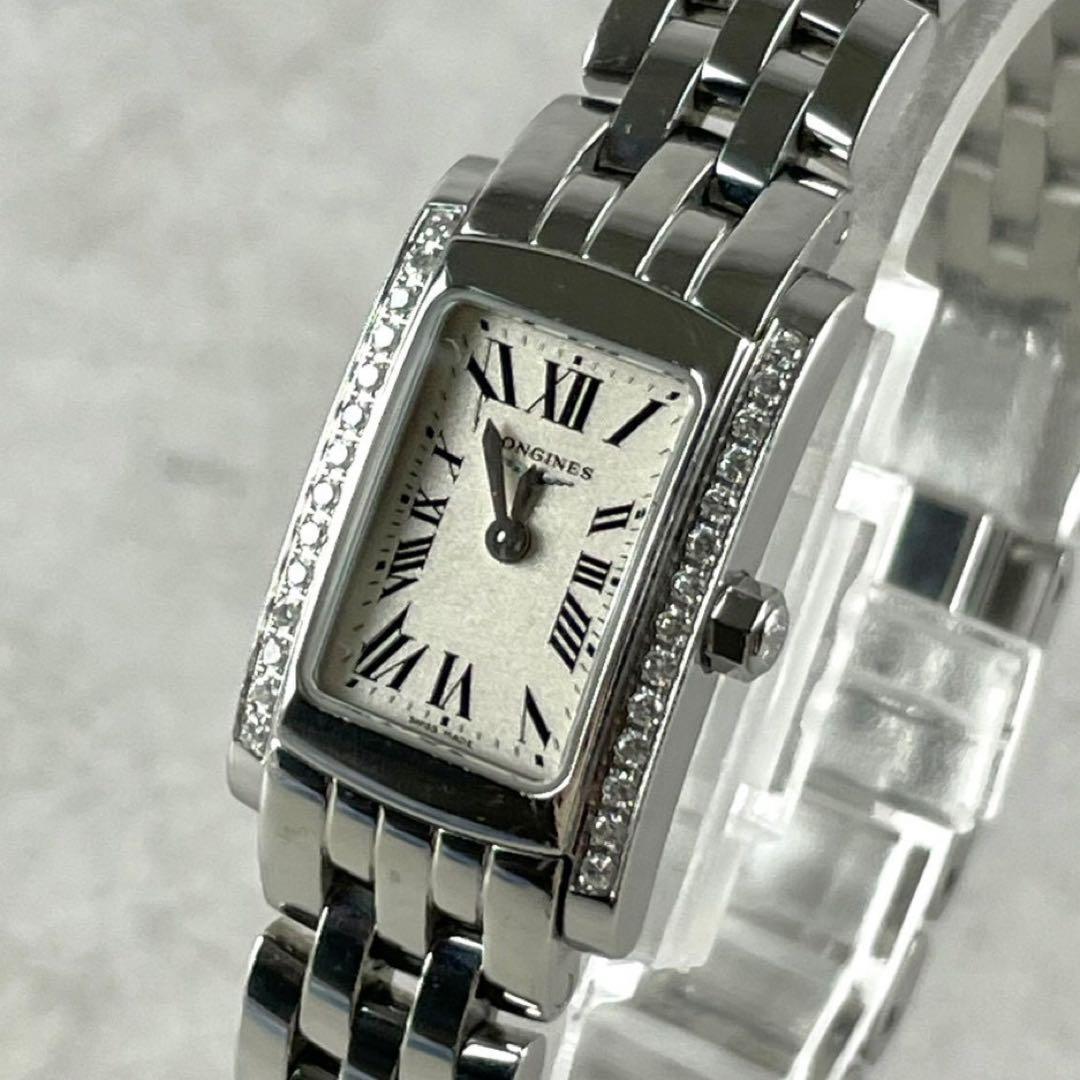 ロンジン L5.158.0 ドルチェヴィータ サイドダイヤ クォーツ腕時計 稼働