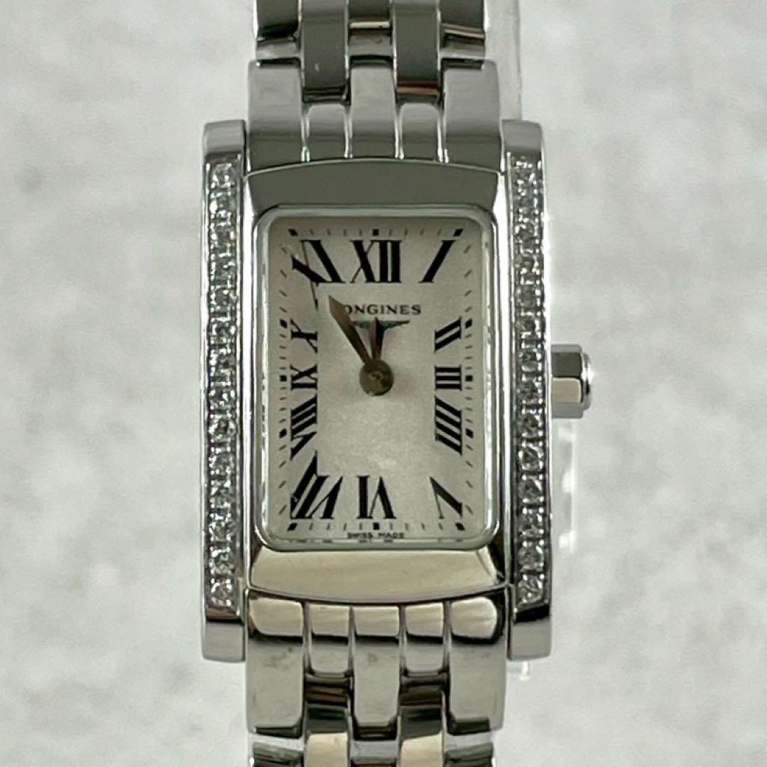 ロンジン L5.158.0 ドルチェヴィータ サイドダイヤ クォーツ腕時計 稼働