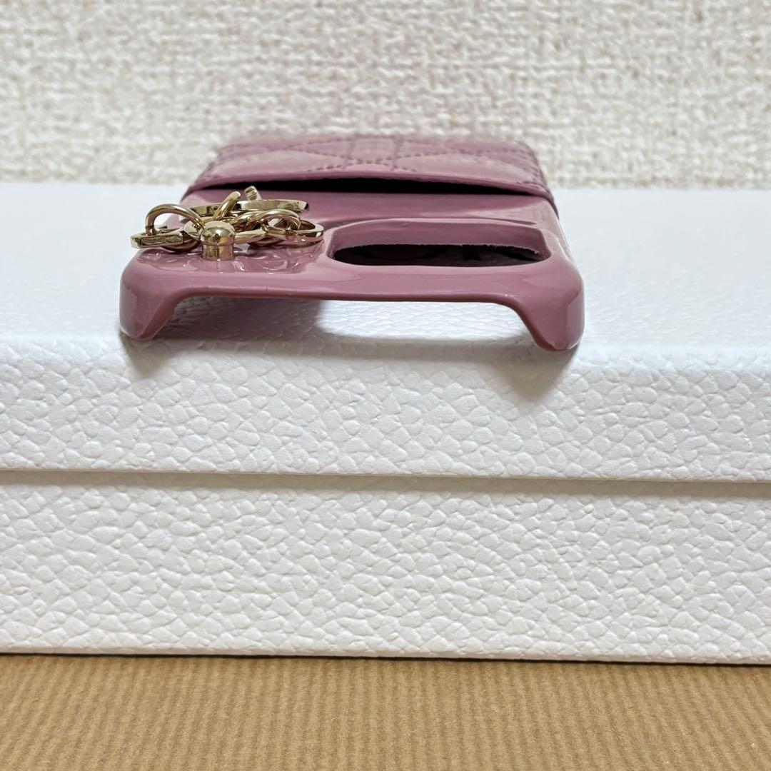 【新品同様 即購入◎】ディオール iPhone13proケース パテント