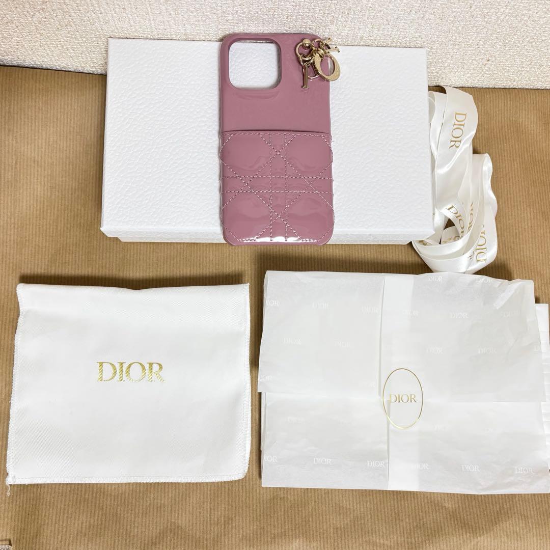 【新品同様 即購入◎】ディオール iPhone13proケース パテント
