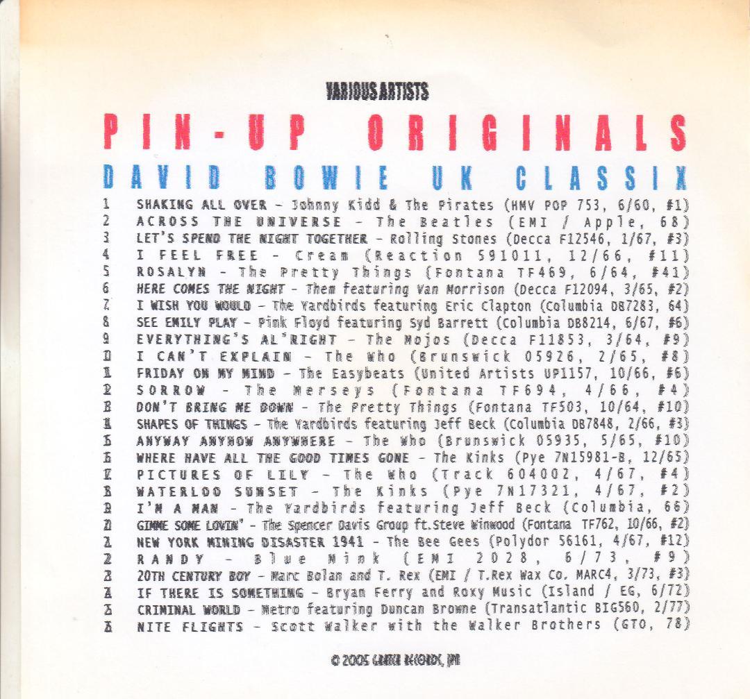 Covers Ｄavid Boｗie 11CD