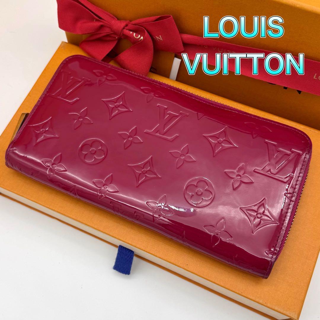 ルイヴィトン モノグラムヴェルニ ジッピーウォレット 長財布 ピンク