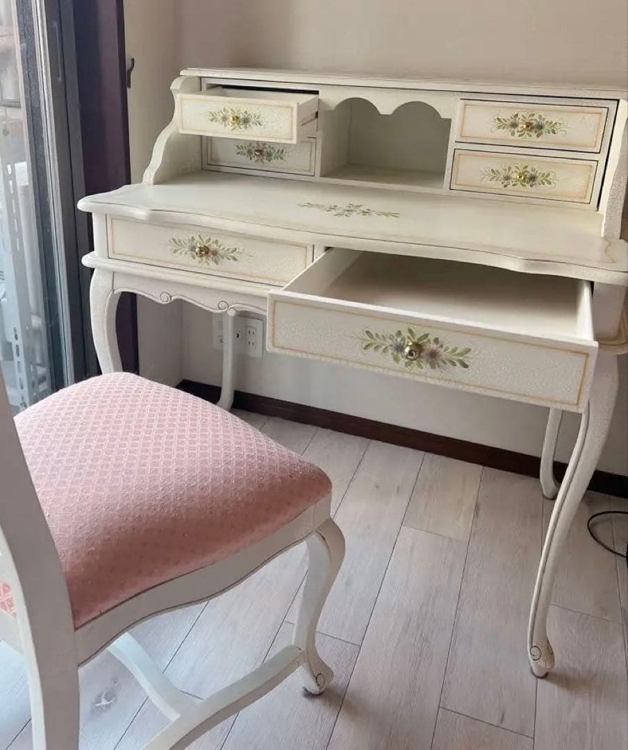 【学習机】 幅94cm 猫脚家具 ヨーロピアン調