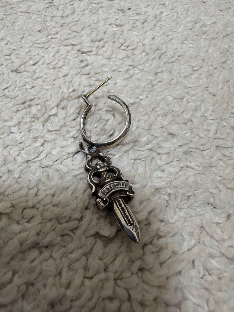 p*p様 クロムハーツ ダガーフープイヤリング(ピアス)