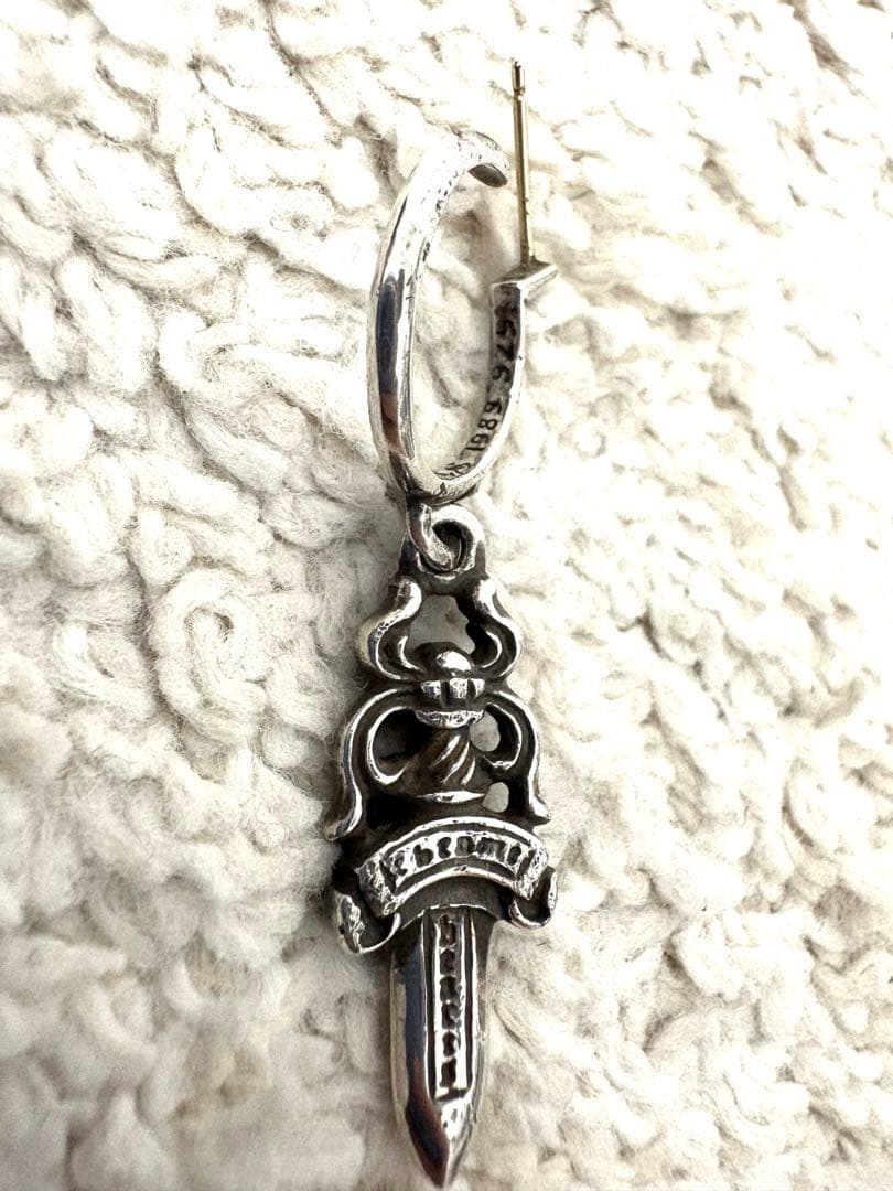 p*p様 クロムハーツ ダガーフープイヤリング(ピアス)