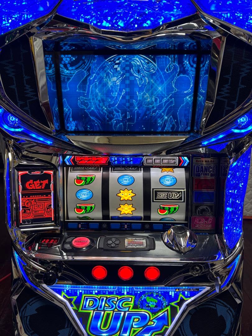 【送料無料】名機！ディスクアップ サミー 青パネル 静音仕様 不要機付