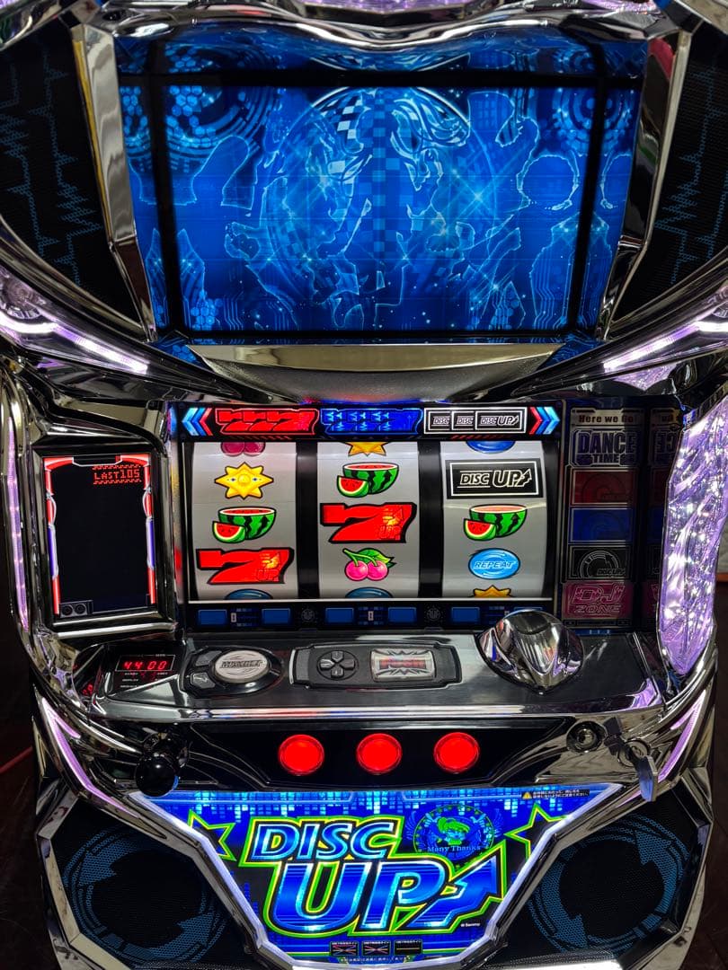 【送料無料】名機！ディスクアップ サミー 青パネル 静音仕様 不要機付