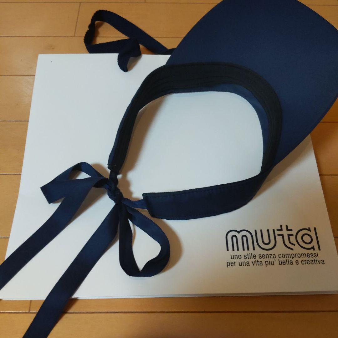 ムータマリンゴルフ ネイビー バイザー 調整可能 レディース