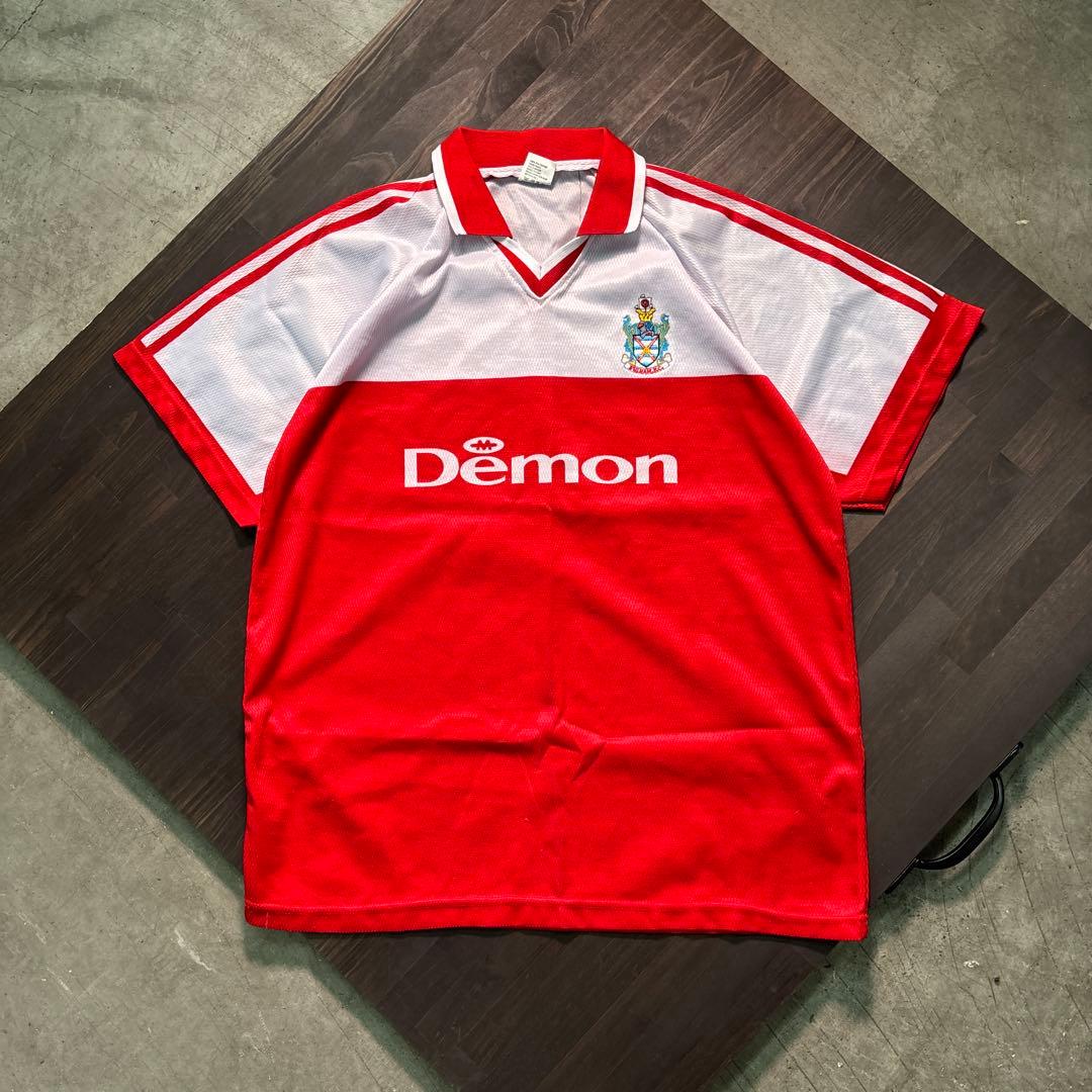 ★8SM2 UEFA チャンピオンズリーグ　ゲームシャツ　赤白　ゲームシャツ古着