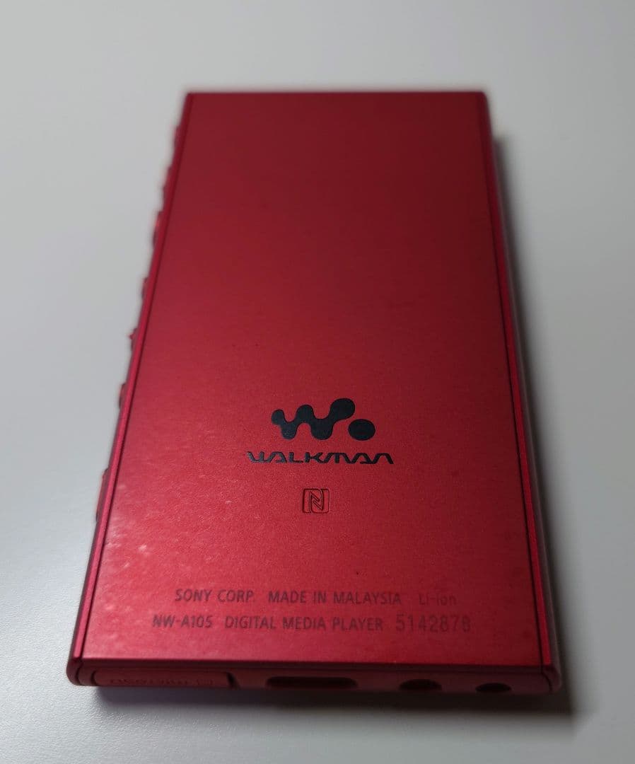 ウォークマン NW-A105 16GB レッド